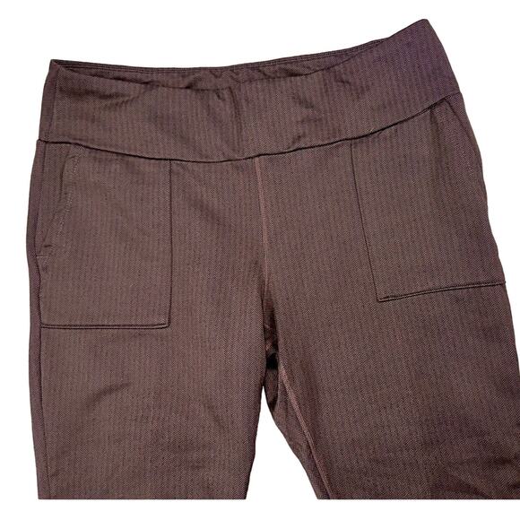 Mondetta brown pull-on leggings high-rise athleisure pocket soft comfy SZ XXL - Picture 2 of 6